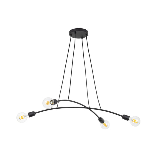 Suspension minimaliste noire HELIX 4