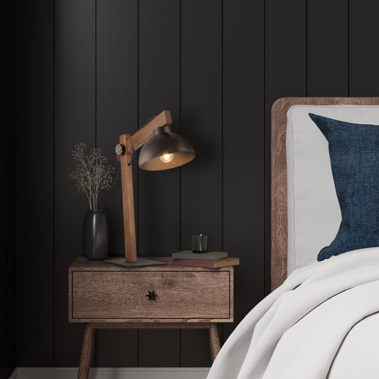 Lampe de nuit scandinave marron OSLO