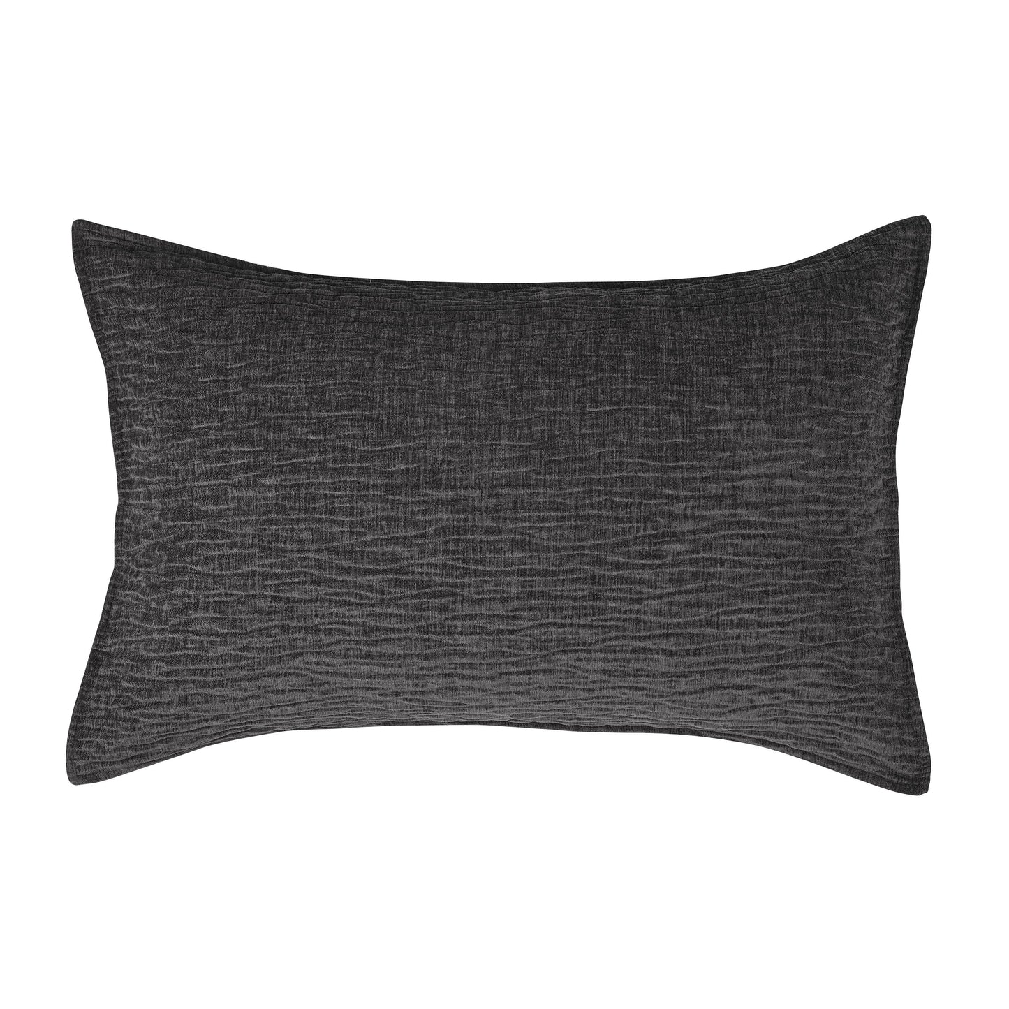 Housse de couette texturée grise charcoal Barbara