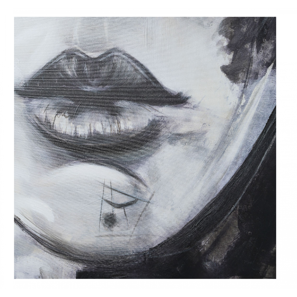 Cadre Chrysantine – Portrait Artistique Noir & Blanc