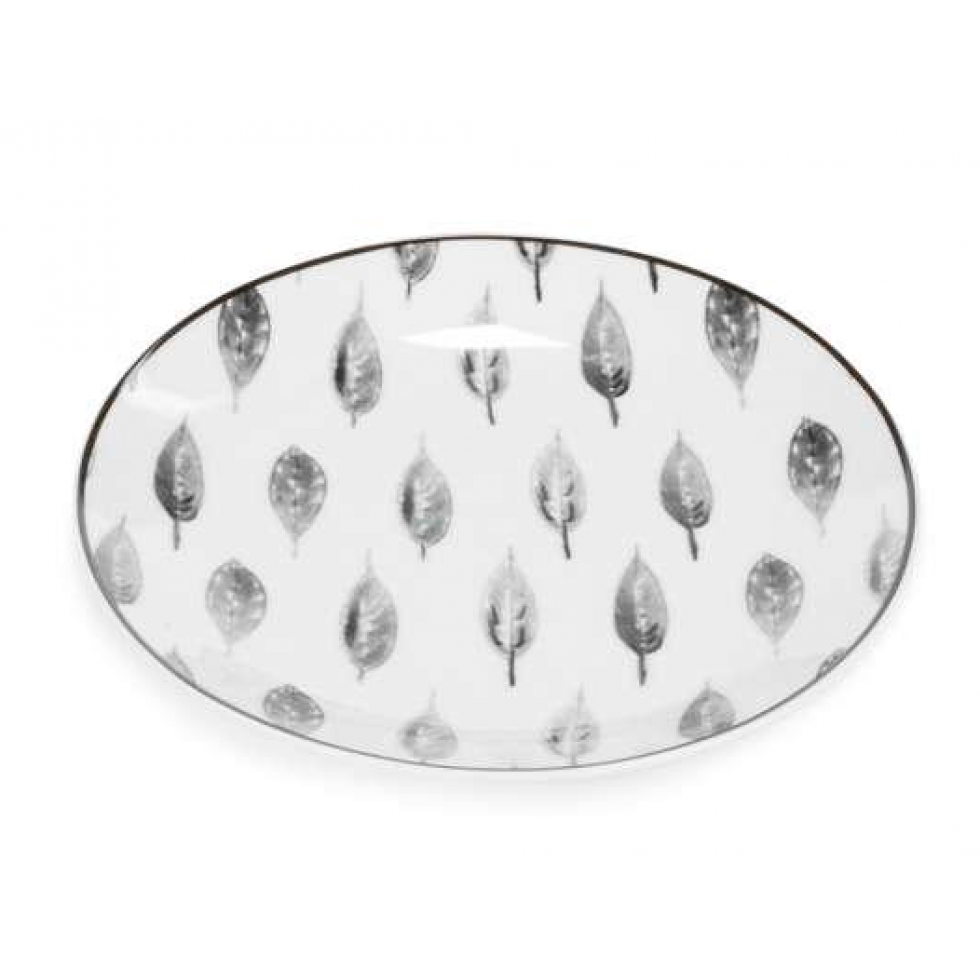Assiette Motif Feuille Délicate