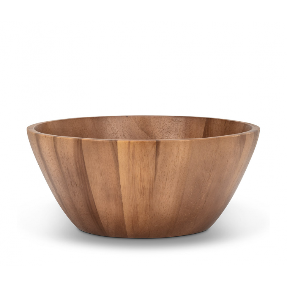 Acacia Wood Bowl – Two Sizes for Salad or Serving