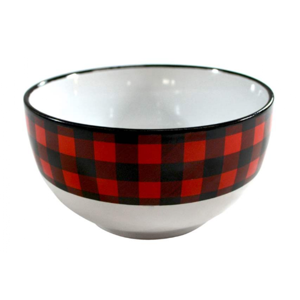Bol Lumberjack Carreaux Rouge Rustique