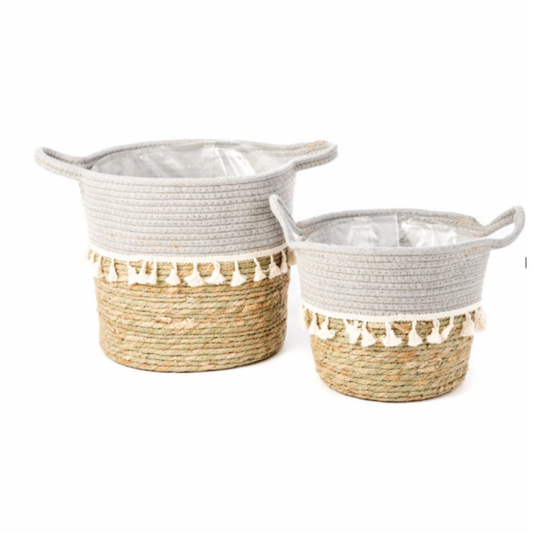 Ensemble de Paniers Bollywood en Corde et Jute (2 tailles)