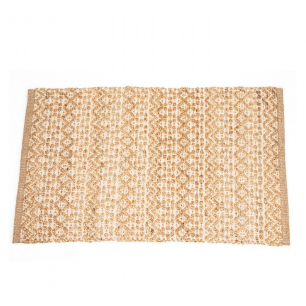 Bailey Jute & Cotton Rug – Bohemian Style