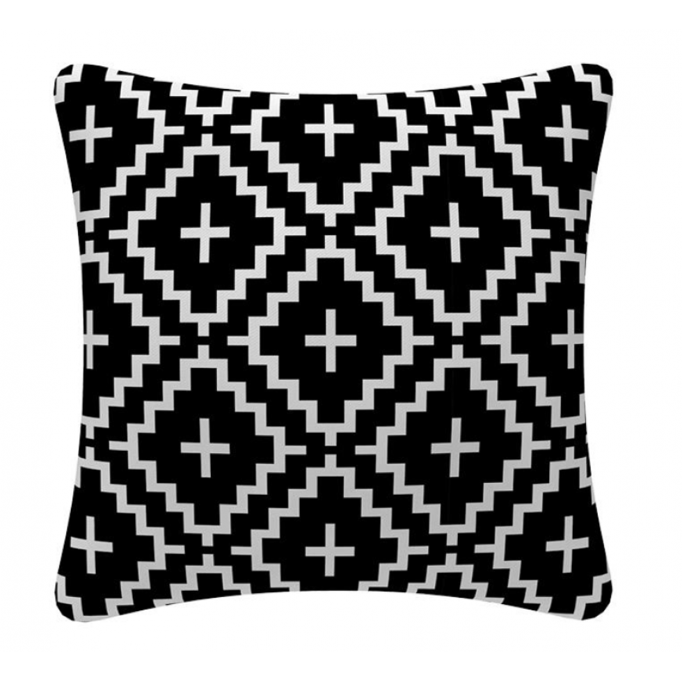 Coussin Extérieur Noir et Blanc
