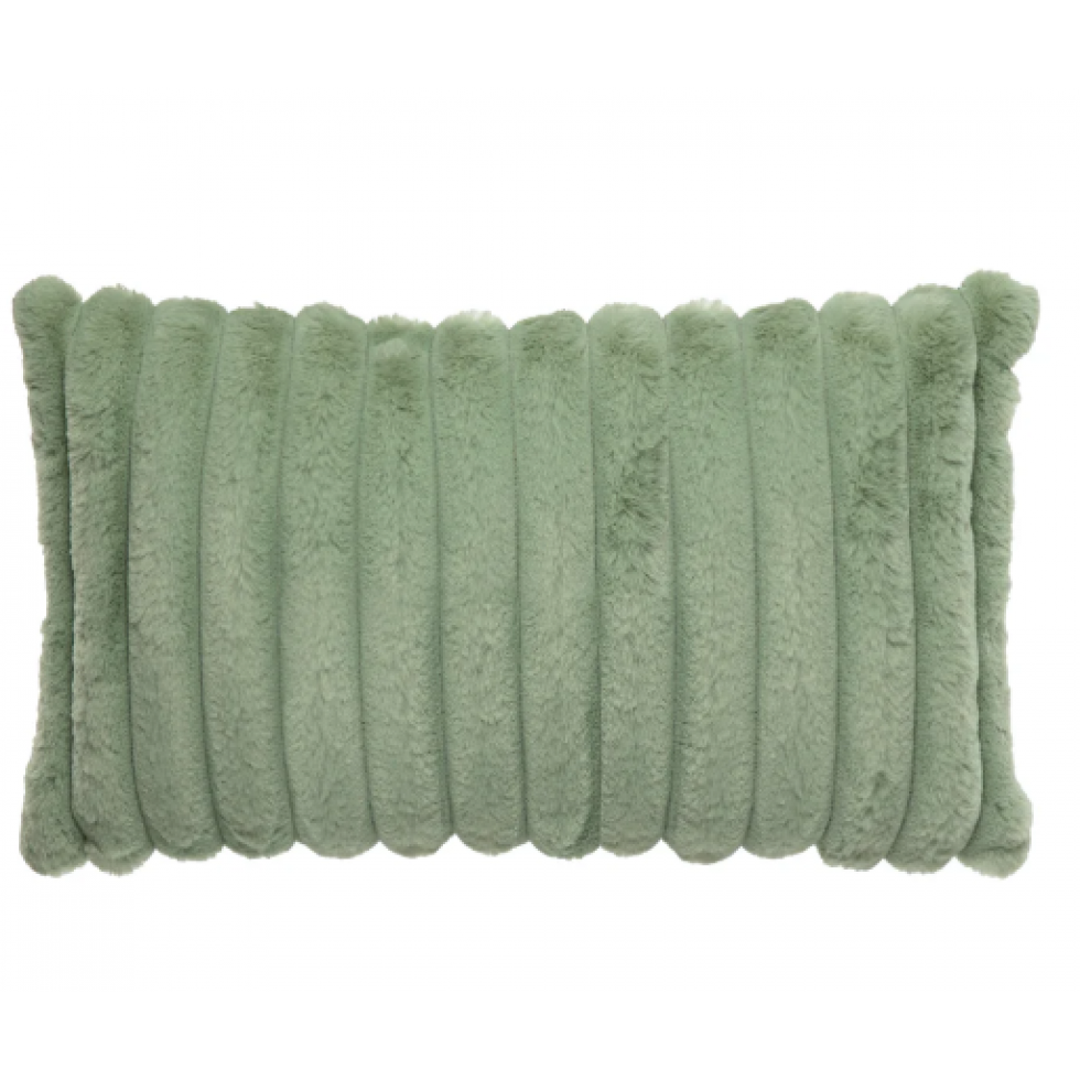 Raya Sage Faux Fur Cushion