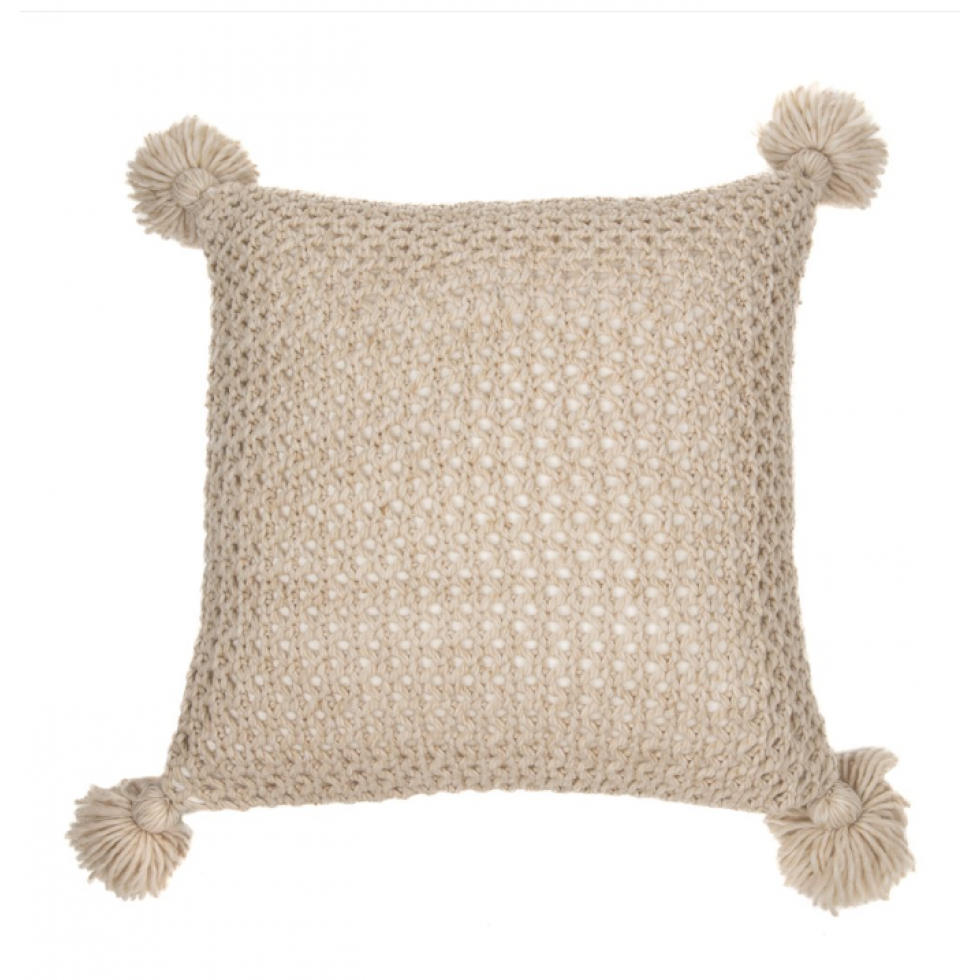 Janick Natural Knit Cushion - Brunelli