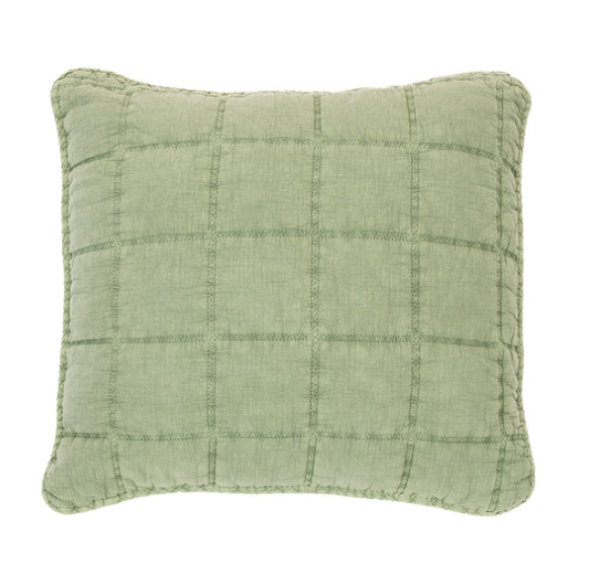 Coussin piqué vert Sweet