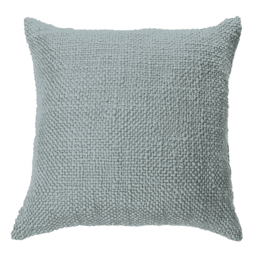Ocean Blue Knitted Cushion – Structured Softness