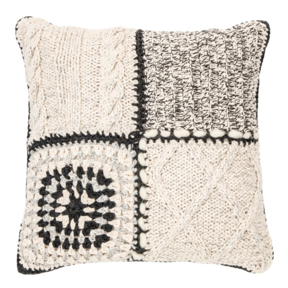 Coussin Tricot – Patchwork Bohème Chic