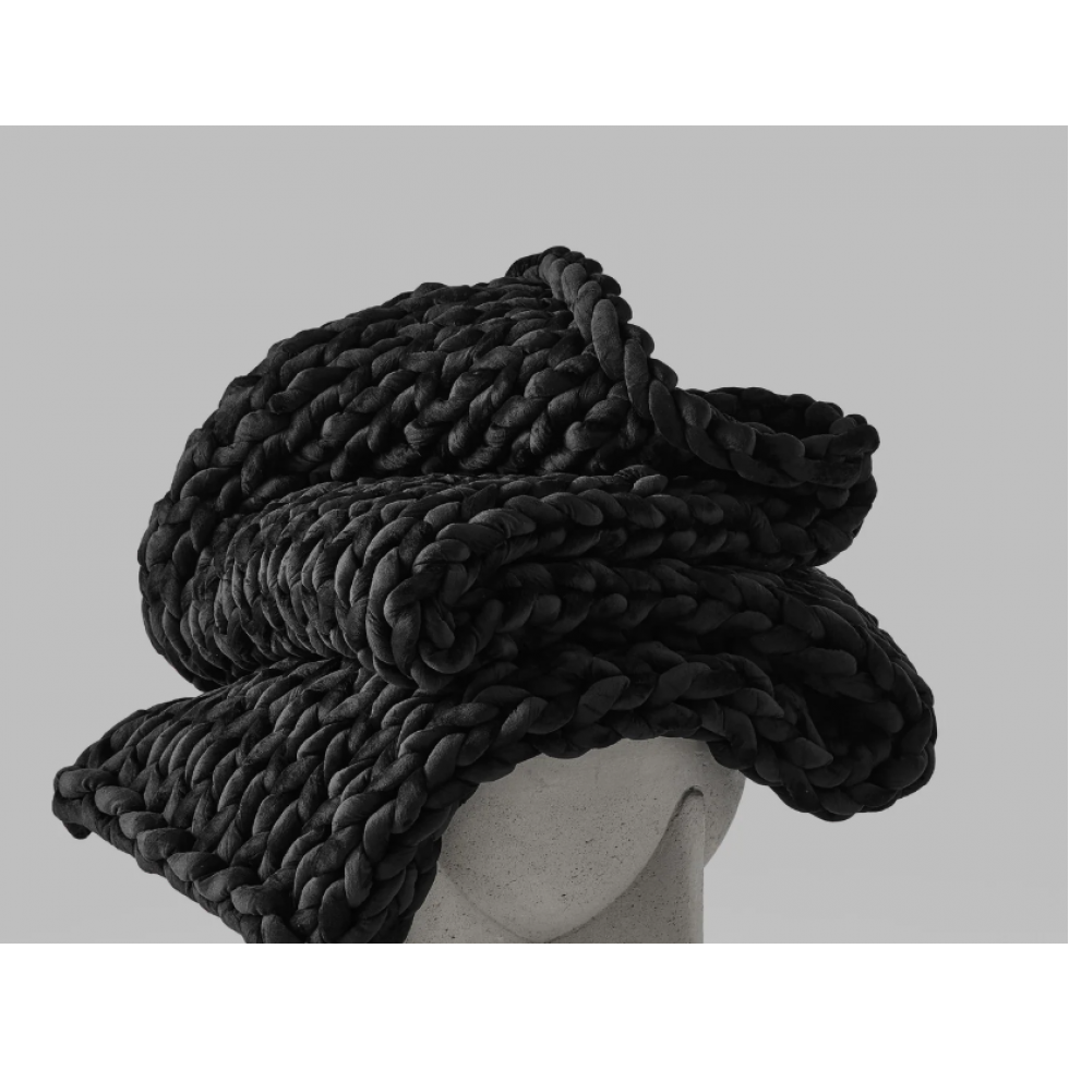 Couverture Lestée En Tricot Noir