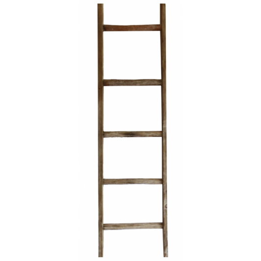 Échelle Décorative Naturelle en Bois Vieilli