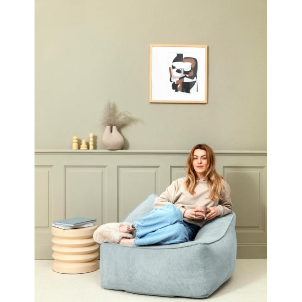 Fauteuil Inga en Velours Côtelé