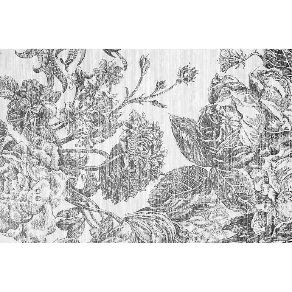 Vintage Floral Engraving Mural