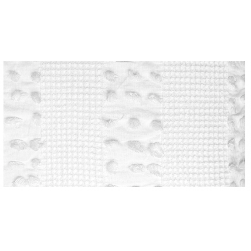 Farron White Textured Elegant Duvet Cover