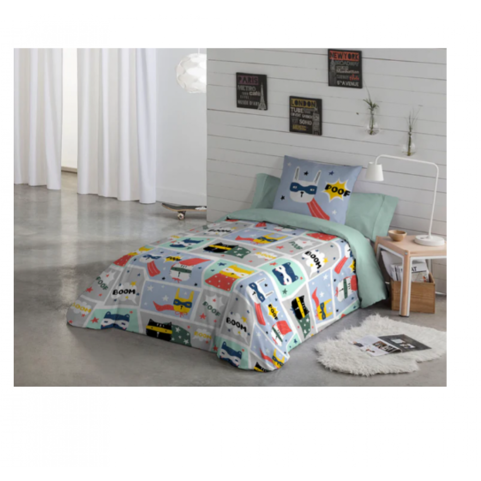 Boom Kids Duvet Cover – Funny Superheroes