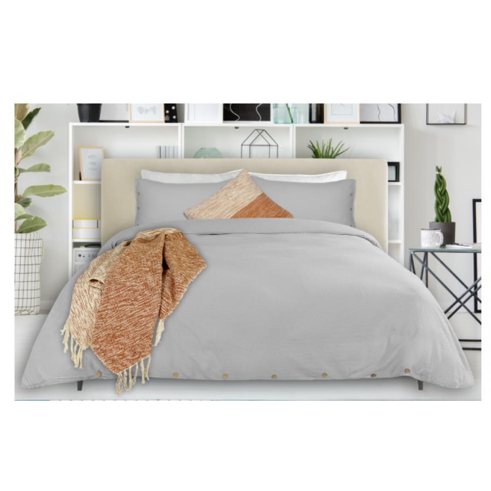 Coxen Elegant Grey Duvet Cover