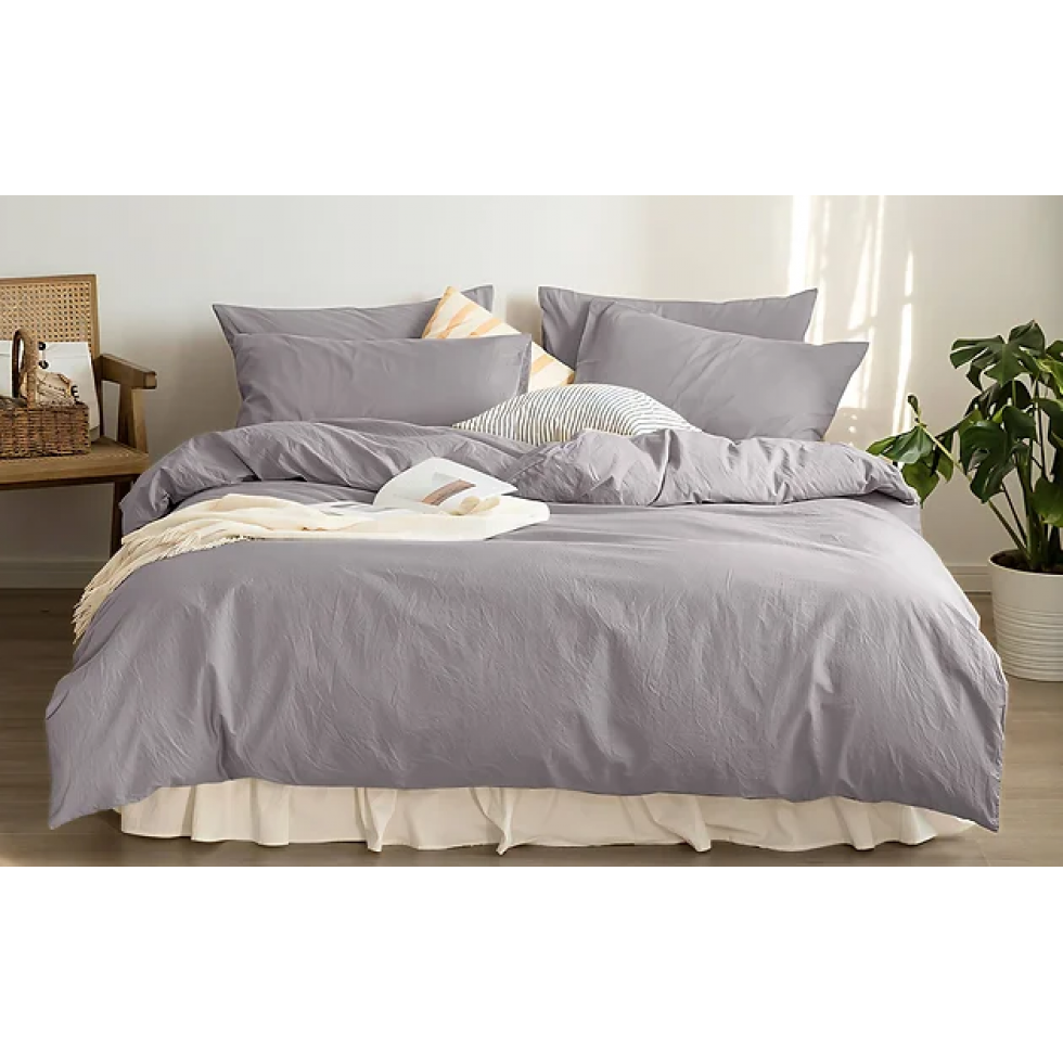 Grey Nature Duvet Cover Softness and Elegance