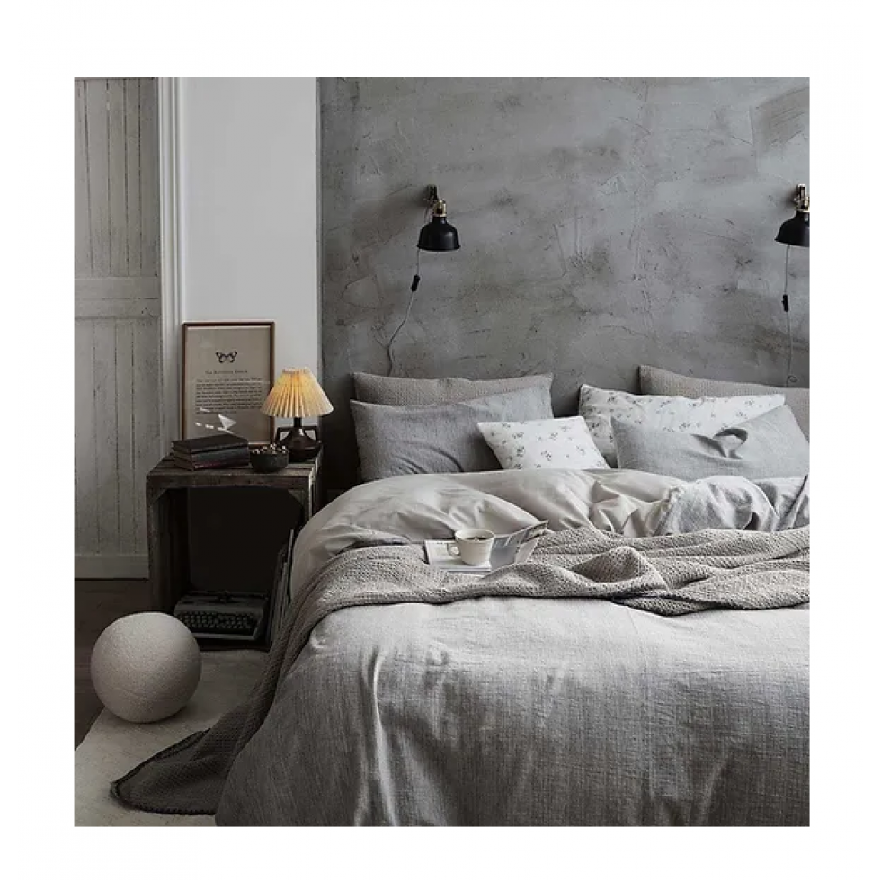 Housse de Couette Jax Gris Naturel