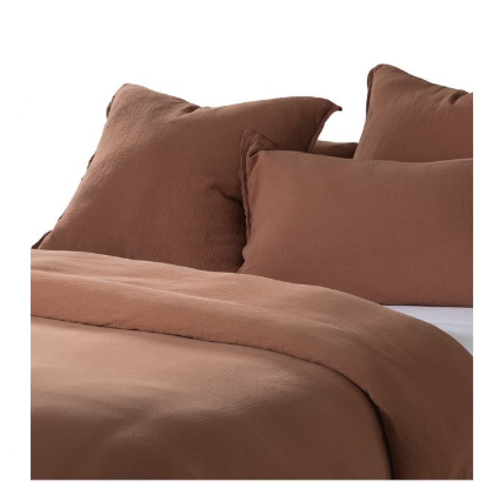 Housse de Couette Marron Muslin Brunelli