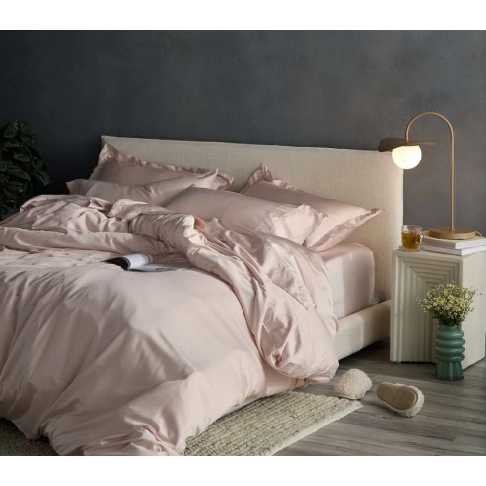 Blush Pink Cooling Duvet Cover