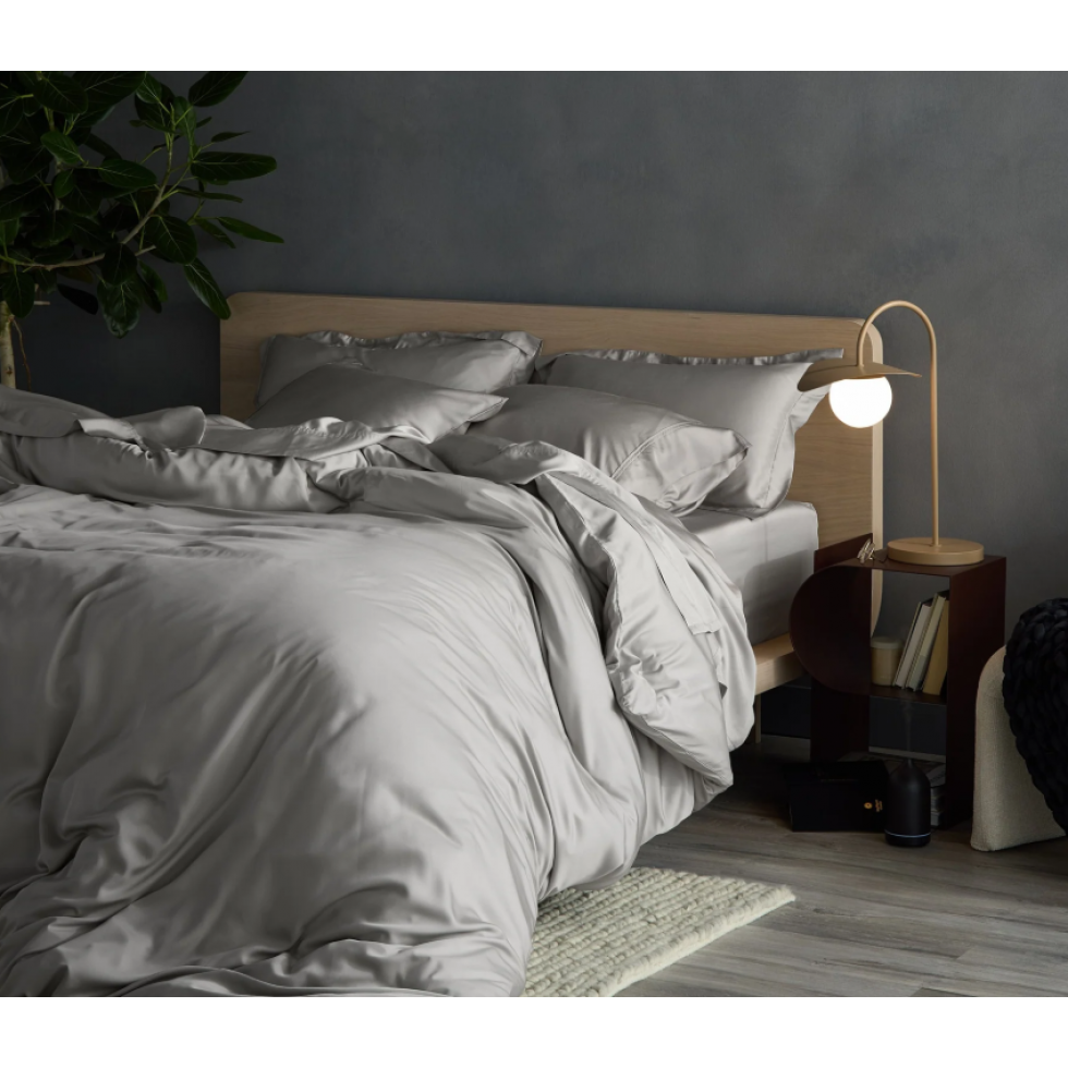 Grey Cooling Duvet Cover