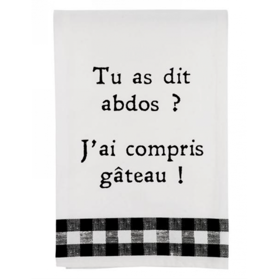Linge à Vaisselle – Abdos ou Gâteau ?