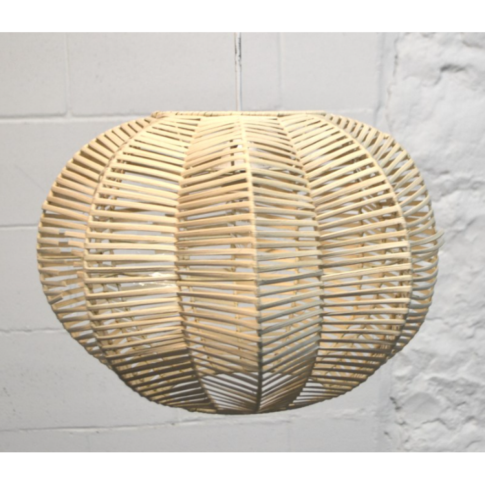 Luminaire Suspendu Rotin – Globe Naturel Tressé