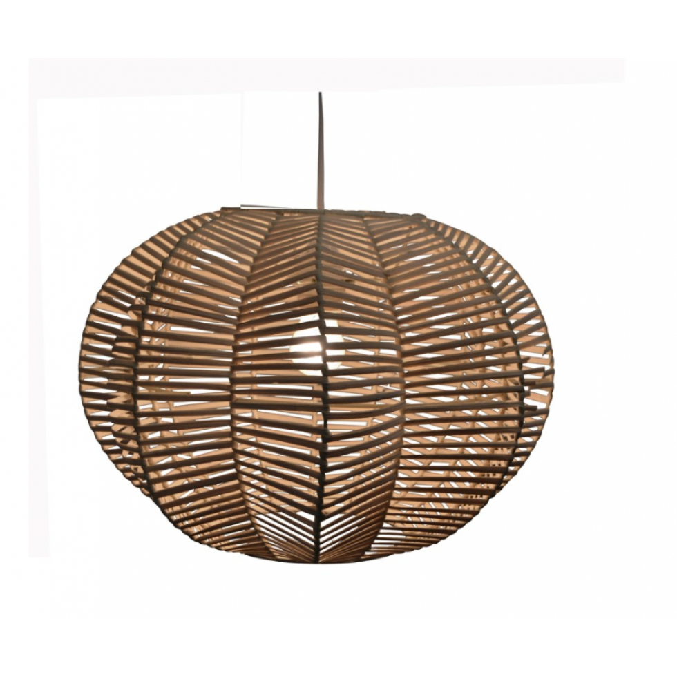 Luminaire Suspendu Rotin – Globe Naturel Tressé