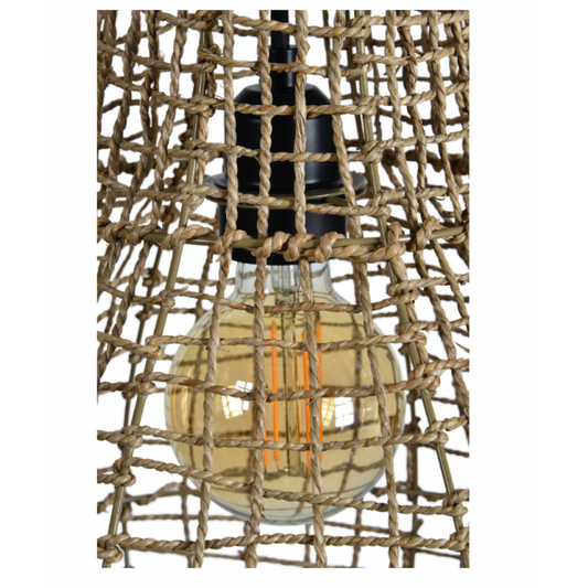 Luminaire Suspendu Nahanni – Tressage Naturel Bohème