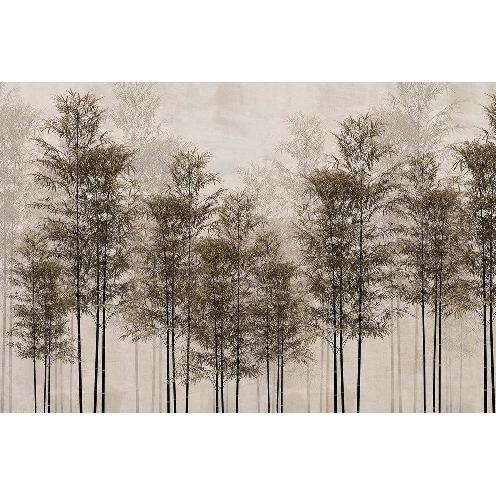 Zen Bamboo Mural – Clean Mist Wallpaper