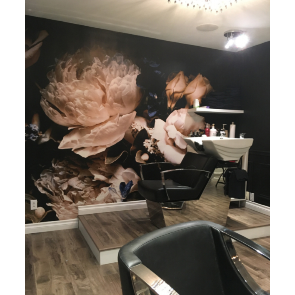 Rose and Peony Bouquet Mural