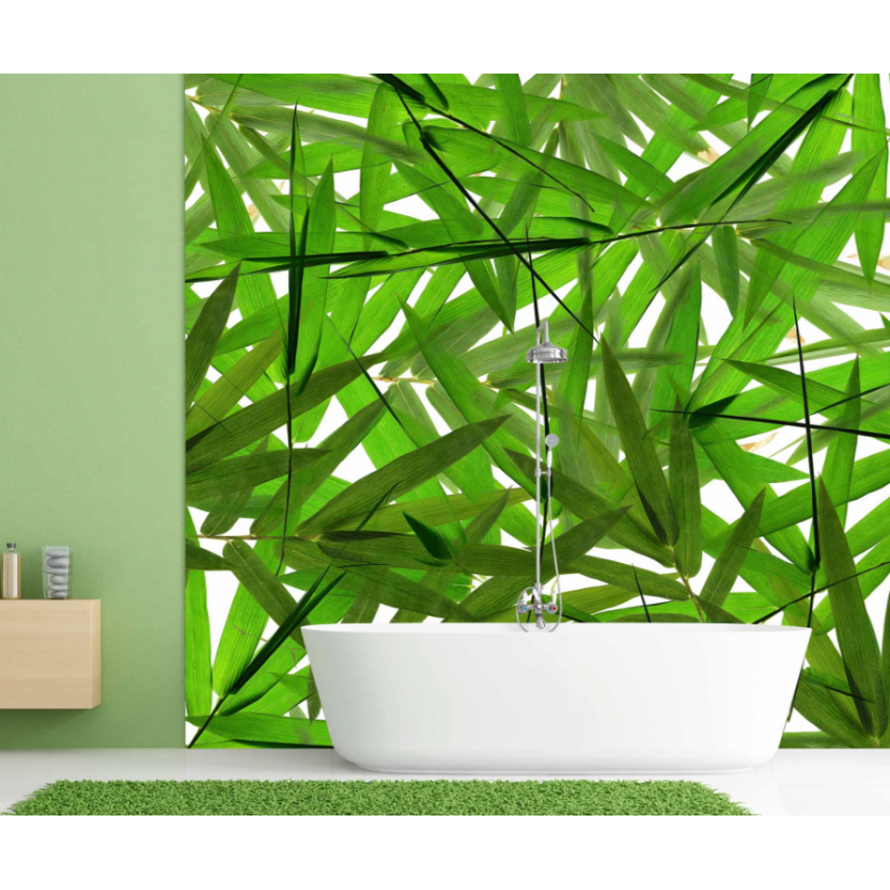 Bamboo Leaves Mural