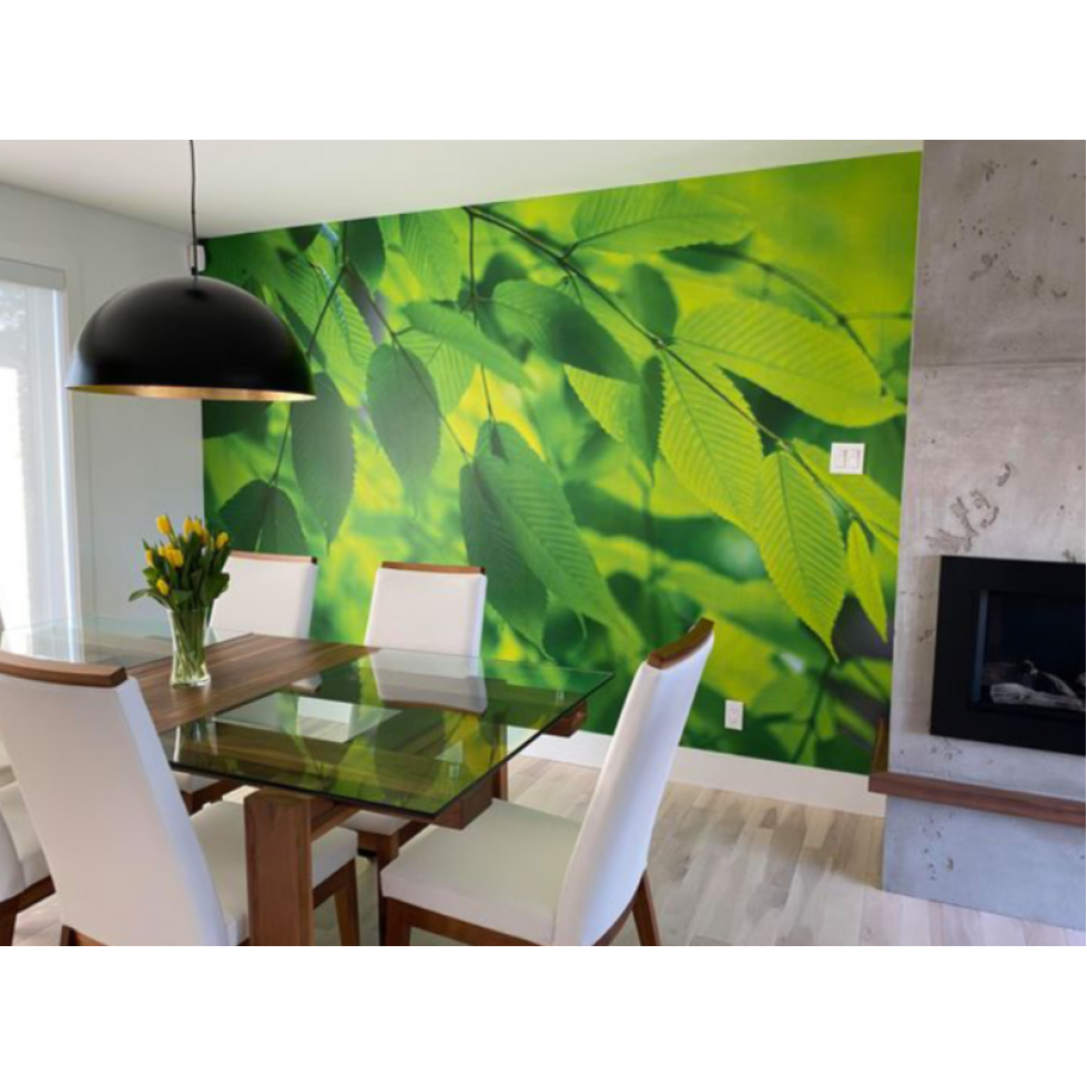 Green Leaves Mural