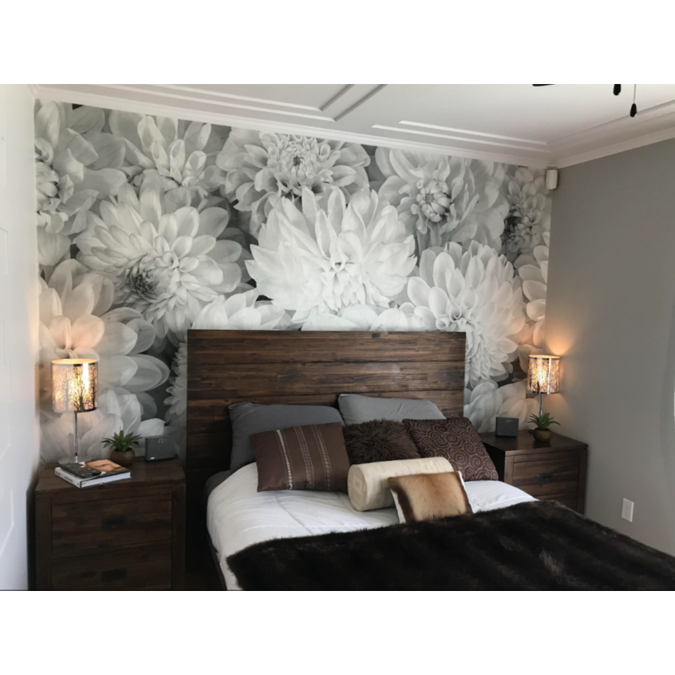 Dahlia Flower Mural