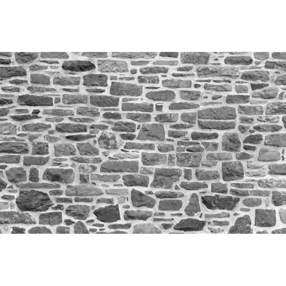 Authentic Grey Stone Wall Mural