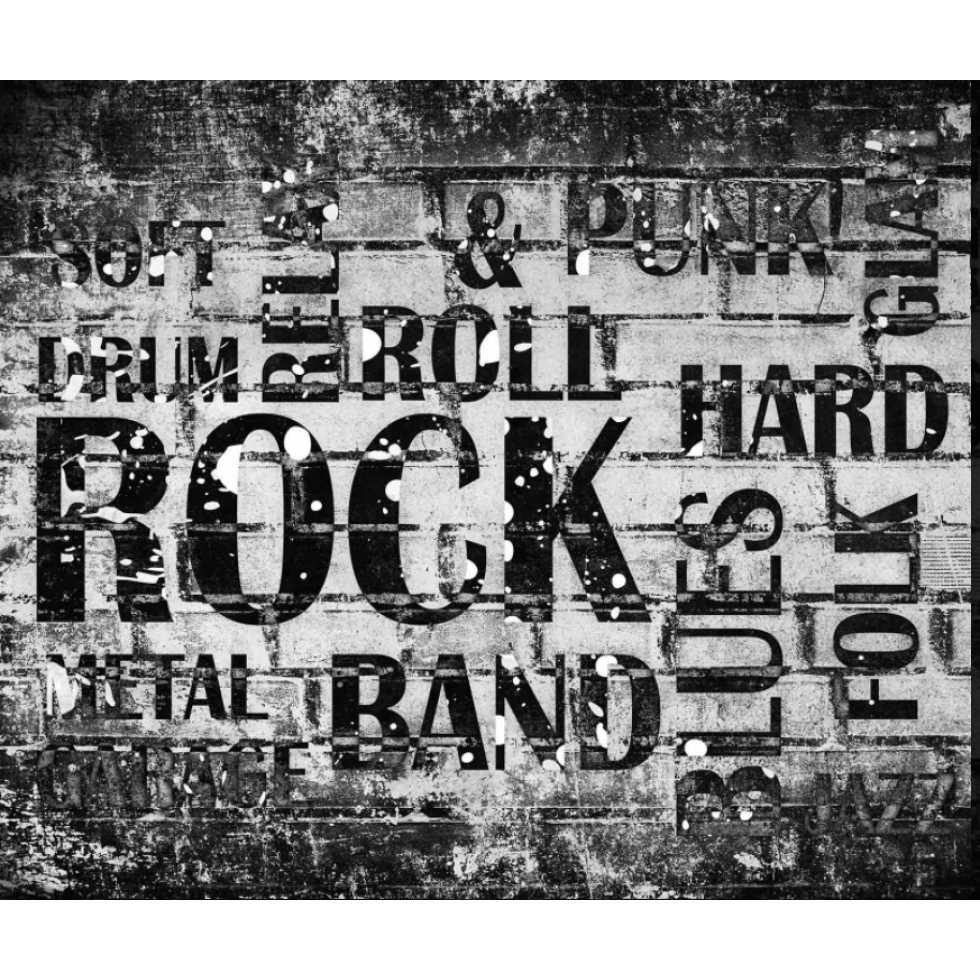 Industrial Hard Rock Music Mural