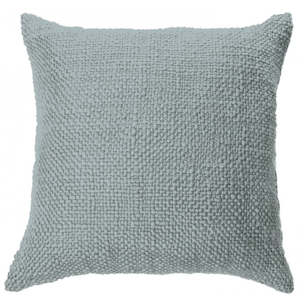 Oreiller Européen Tricot Bleu Océan – Douceur Chic