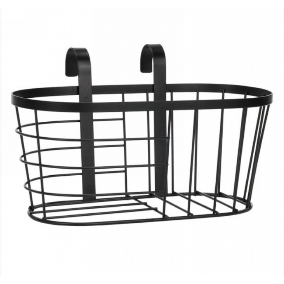 Panier Métal Noir à Suspendre – Style Industriel
