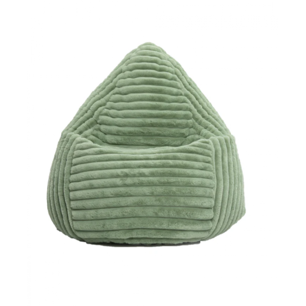 Raya XL sage corduroy pouf
