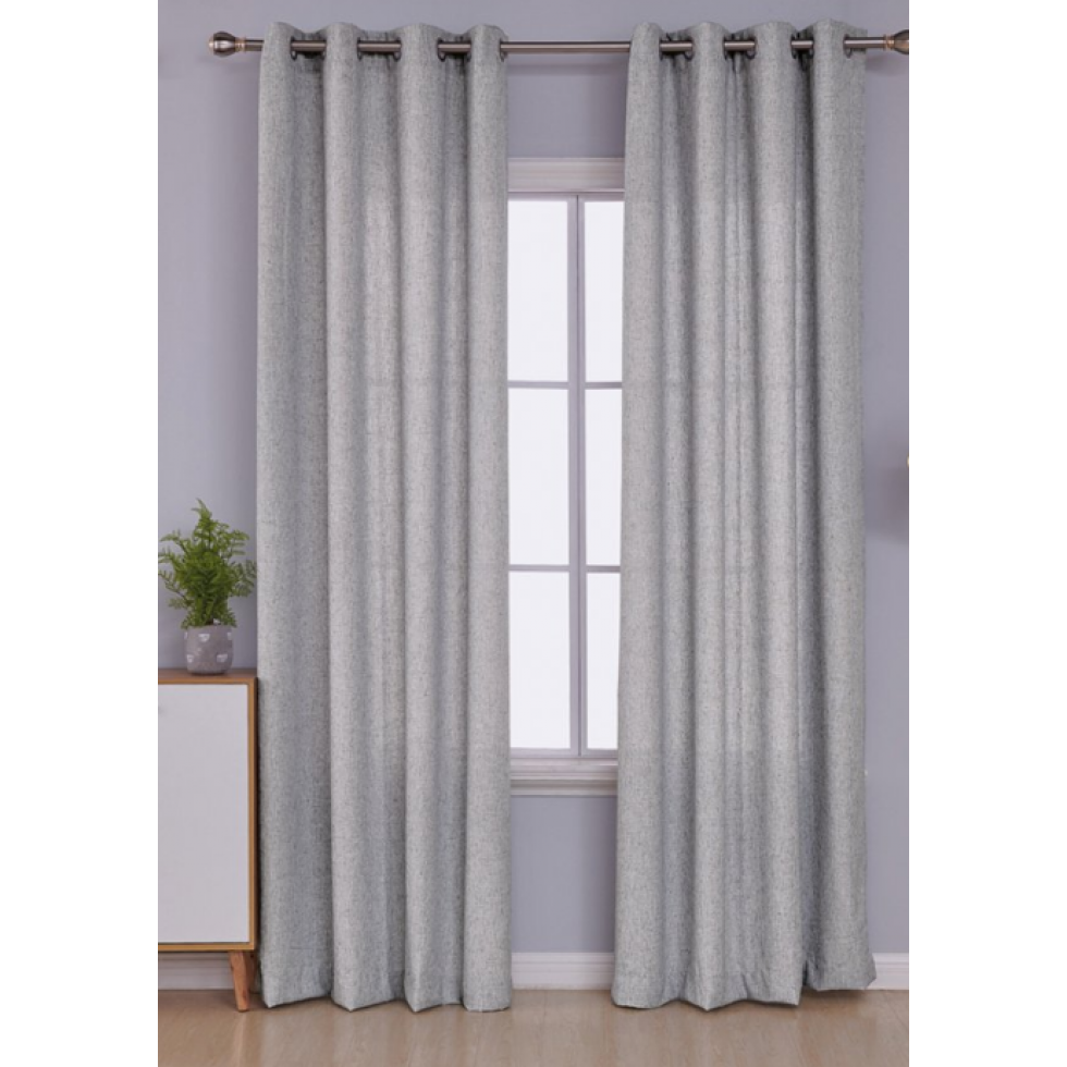 Light Gravel Curtain Linen Texture Chic and Modern