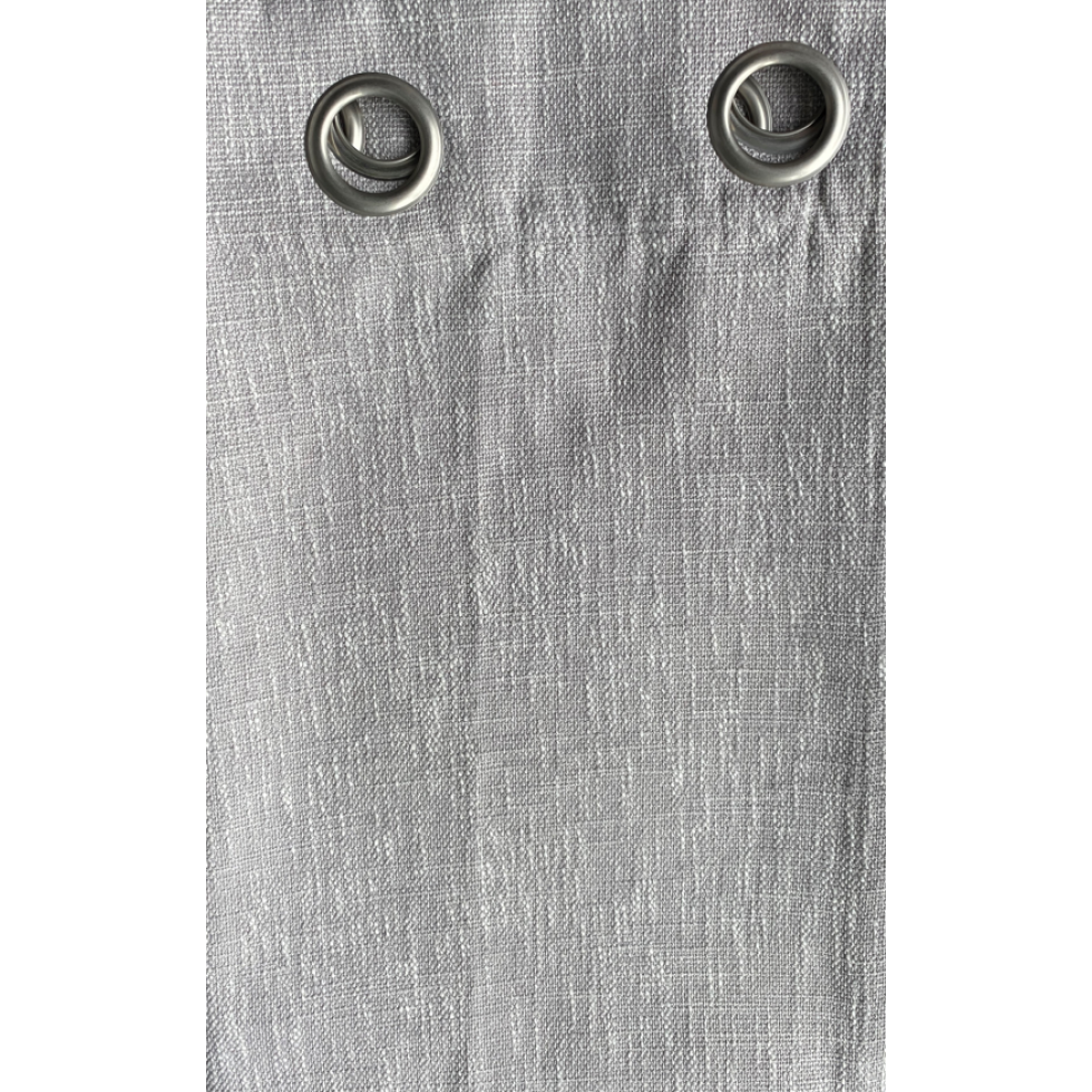 Elegant Textured Gray Curtain