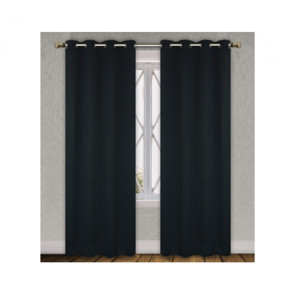 Elegant Opaque Black Curtain