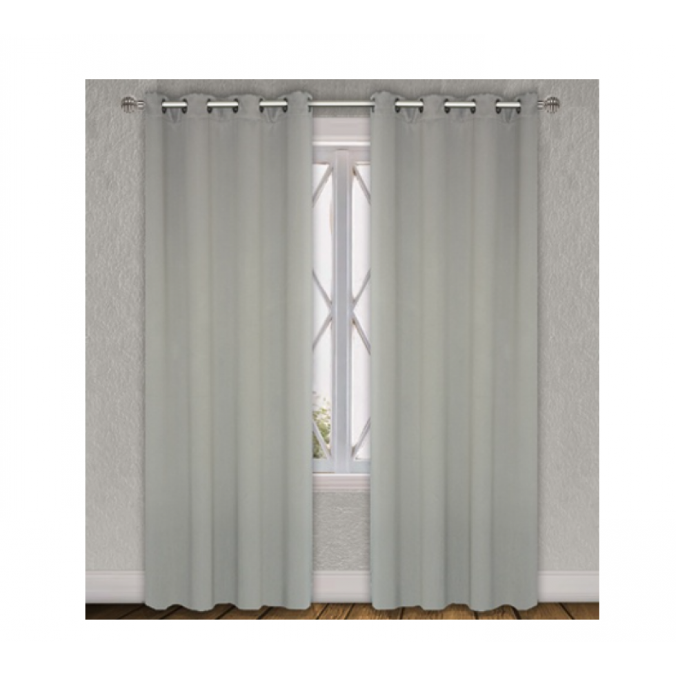 Elegant Platinum Opaque Curtain