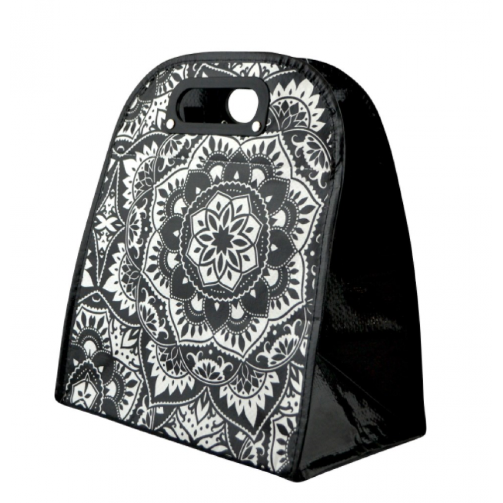 Sac à Lunch Mandala Noir et Blanc – Élégant et Pratique