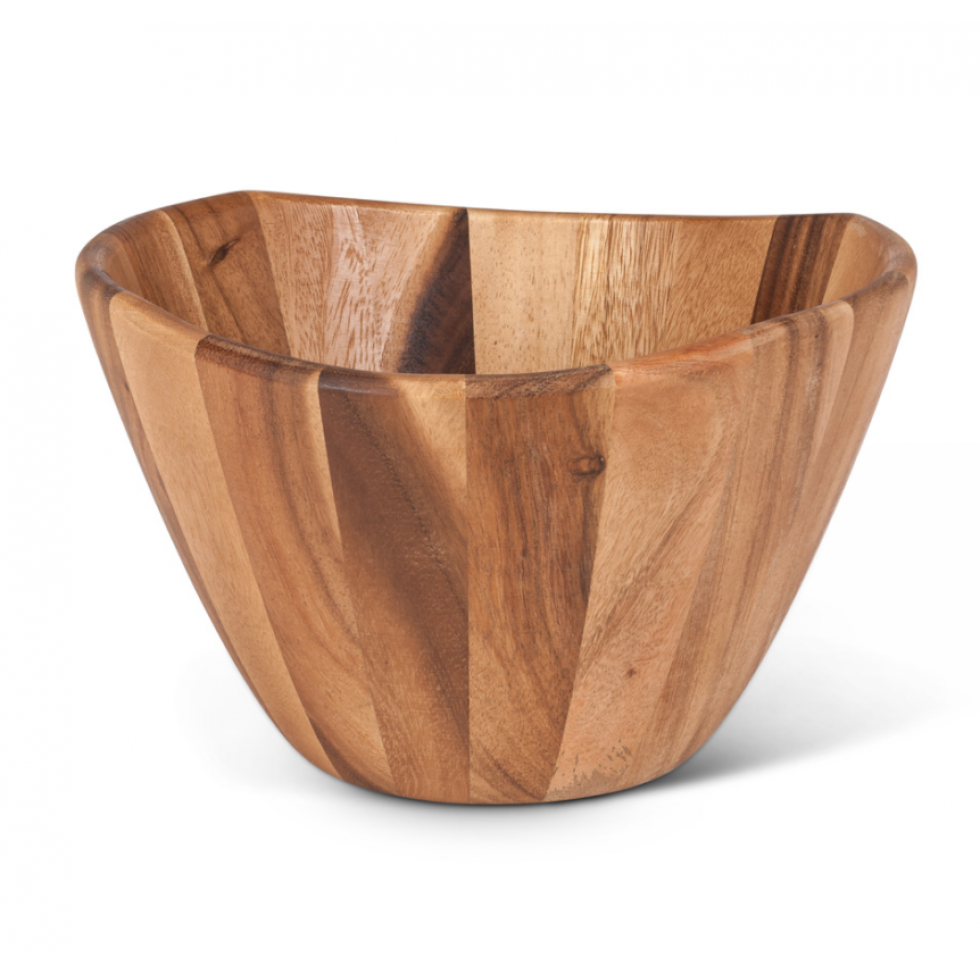 Solid Acacia Salad Bowl – Natural Elegance
