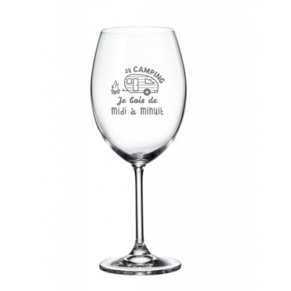 Verre à Vin – Au Camping Je Bois de Midi à Minuit