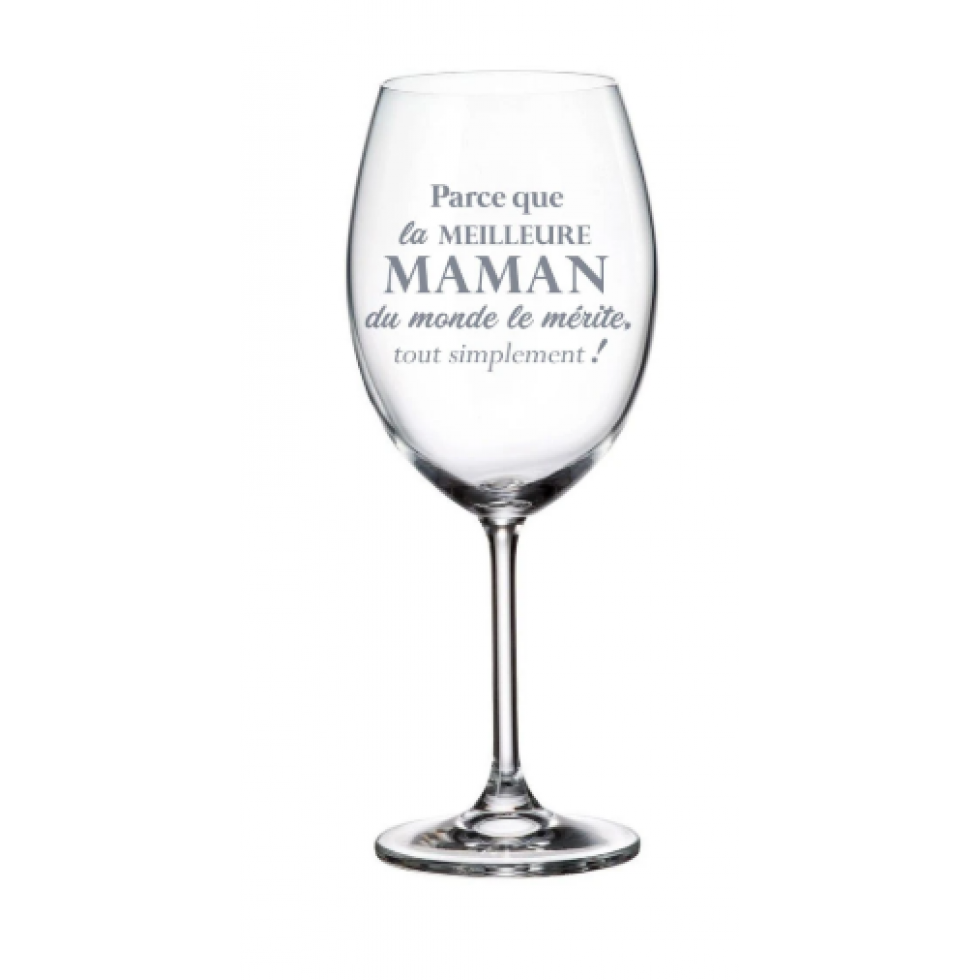Wine Glass – Because The Best Mom