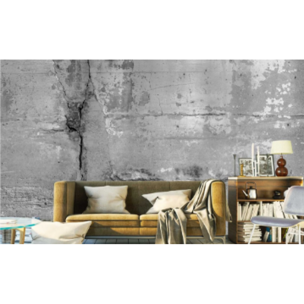 Raw Artistic Concrete Wall Mural